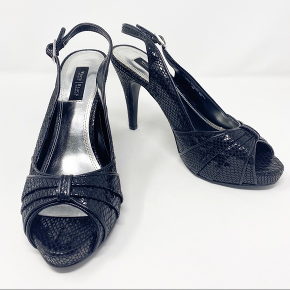 WHBM Caitlyn Slingback Peep Toe Platforms - Picture 2 of 11